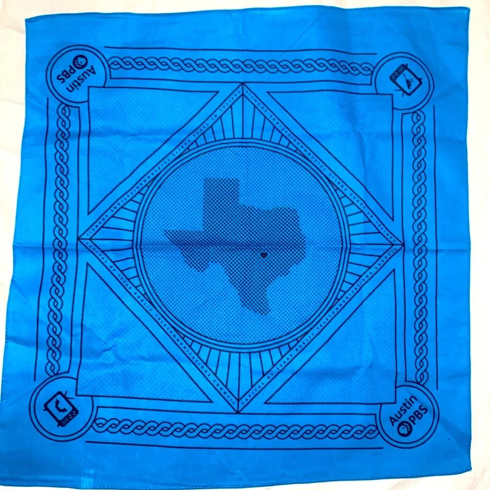 Austin PBS Heart of Texas Bandana NWOT‎